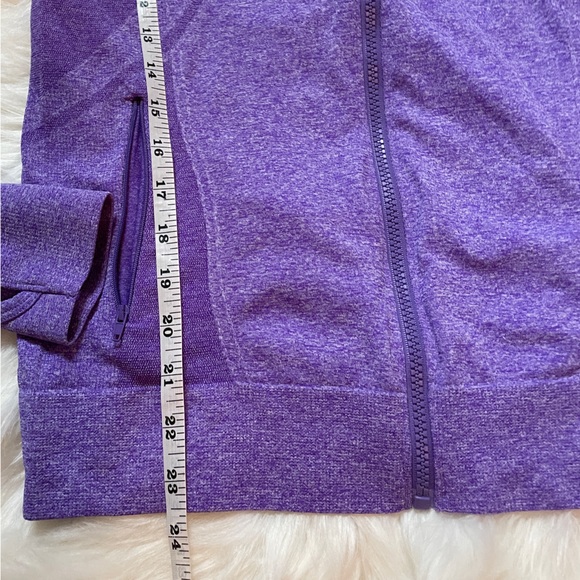 Sport Pro Compression Hooded Zip Purple Jacket Large - Picture 10 of 12